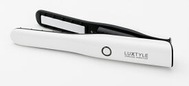 LUXTYLE コードレスヘアアイロンHS-410W（ホワイト）ヒーローグリーンコンパクト 旅行 外出 携帯 海外対応 充電式 ヘアー コテ 海外対応