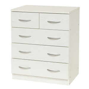 4段 チェスト W60(ホワイトオーク)12019 クロシオ(組立要)ブルームシリーズ木製 おしゃれ キッズ 天板の角 ラウンド加工 子供部屋 かわいい 洋服クローゼット タンス シンプル 使いやすい