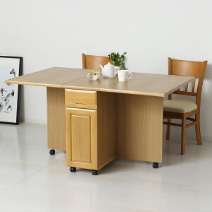 折りたたみ式テーブルワゴン(ナチュラル)クロシオ 82310Tバタテーブルワゴン キャスター付き 折畳みキッチンワゴン バタフライワゴン カウンターワゴン 折りたたみ リビング 台所 収納 作