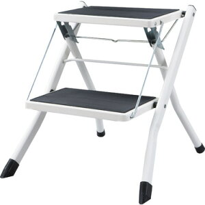 �܂肽���݃X�e�b�v��2�i�i�z���C�g�jPC-334WH�~�j�r����q �X�e�b�v���_�[ �X�e�b�v�� �܂肽���ݎ����ݑ� �y�� �����^�� �O���b�v�t�� �m���X���b�v ���[ �f�B�X�v���C �ȈՃ`�F�A �`�F�A 