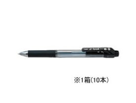 ぺんてる ドットイーボール 0.7mm 黒 10本 BK127-A 黒インク 油性ボールペン ノック式