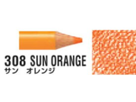 三菱鉛筆 uniアーテレーズカラー サンオレンジ 6本 UACN.308 色鉛筆 単色 教材用筆記具