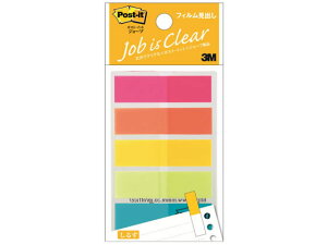 【レビュー投稿で100円OFFクーポン】3M 〈ポスト・イット〉ジョーブ フィルム見出し 44×12 混色 ディスペンサータイプ ふせん インデックス メモ ノート