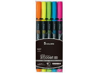 【マラソン限定★ポイント2倍＆2,000円クーポン】トンボ鉛筆 蛍コート80 5色セット WA-SC5C 多色セット …