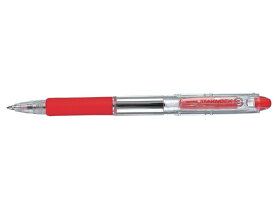 ゼブラ ジムノック 0.7mm 赤 KRB-100-R 赤インク 油性ボールペン ノック式
