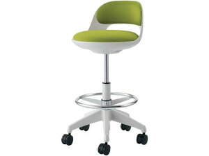 【レビュー投稿で100円OFFクーポン】【メーカー直送】コクヨ ココット ハイタイプステップ付 ホワイトシェル ライトオリーブ ナイロンキャスター【代引不可】【組立・設置・送料無料】診