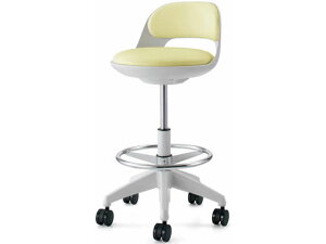 【レビュー投稿で100円OFFクーポン】【メーカー直送】コクヨ ココット ハイタイプ ステップ付 ホワイトシェル ペールライム ナイロンキャスター【代引不可】【組立・設置・送料無料】診察