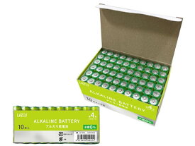 【レビュー投稿で100円OFFクーポン】Lazos アルカリ乾電池 単4 60本 B-LA-T4X10 まとめ買い 箱買い 買いだめ 買い置き 業務用 アルカリ乾電池 単4 アルカリ電池 充電池 家電