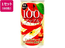 サンガリア アップル100% 190g缶 60缶 果汁飲料 野菜ジュース 缶飲料 ボトル飲料