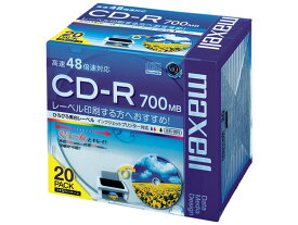 マクセル データ用CD-R 700MB 20枚 CDR700S.WP.S1P20S CD－R 700MB 記録メディア テープ