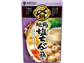 ミツカン 〆まで美味しい地鶏塩ちゃんこ鍋つゆストレート750g 鍋の素 料理の素 加工食品