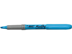 BIC マーキングハイライターグリップ ブルー BRIGRIP12BLU 青 ブルー系 使いきりタイプ 蛍光ペン