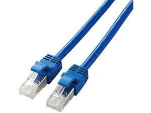 【レビュー投稿で100円OFFクーポン】【お取り寄せ】エレコム LANケーブル Cat7 準拠 やわらか 1m LD-TWSY BU1 LANケーブルカテゴリー7 LANケーブル ケーブル 電源タップ 配線パーツ 家電