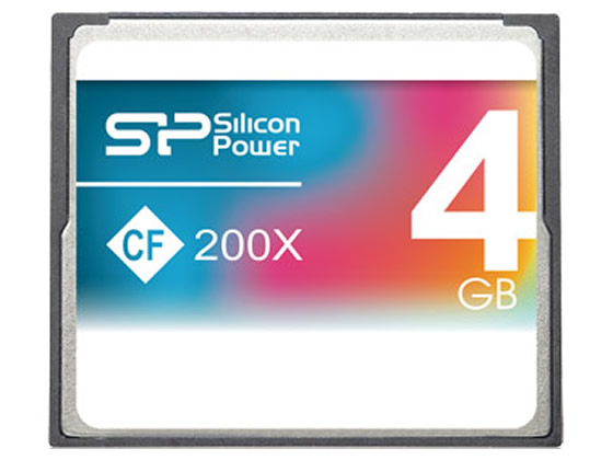 税込3000円以上で送料無料 シリコンパワー コンパクトフラッシュカード SP004GBCFC200V10 大放出セール 激安通販販売 4GB