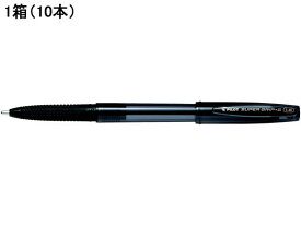 パイロット スーパーグリップG 1.6mm 超極太 黒 10本 黒インク 油性ボールペン キャップ式
