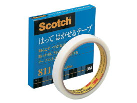 3M スコッチ貼ってはがせるテープ 12mm×30m 811-3-12 メンディングテープ 接着テープ
