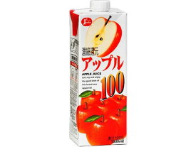 【レビュー投稿で100円OFFクーポン】JC ジューシー アップル 100 1L パック 果実飲料 ジュース 飲料