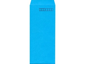 【レビュー投稿で100円OFFクーポン】イムラ 長4カラークラフト封筒ブルー 100枚 N4S-407 長4 B5サイズ横四ツ折り用 長タイプ封筒 色付き ノート