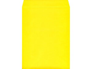 【レビュー投稿で100円OFFクーポン】角3カラークラフト封筒イエロー 100枚 K3S-423 角3 B5サイズ 書籍雑誌用 角タイプ封筒 色付き ノート