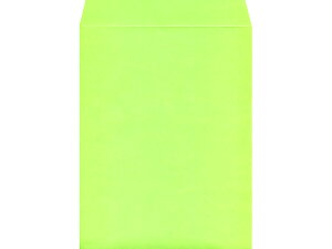 【レビュー投稿で100円OFFクーポン】角3カラークラフト封筒グリーン 100枚 K3S-426 角3 B5サイズ 書籍雑誌用 角タイプ封筒 色付き ノート