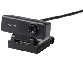 エレコム PCカメラ 100万画素 マイク内蔵 高精細ガラスレンズ ブラック WEBカメラ ヘッドセット PC周辺機器