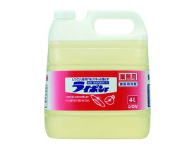 ライオンハイジーン ライオン ライポンF 液体 4L 食器洗用 キッチン 厨房用洗剤 洗剤 掃除 清掃