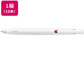 ゼブラ エマルジョンボールペン ブレン 0.5mm 白軸 赤インク 10本 赤インク 油性ボールペン ノック式