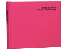 ナカバヤシ ドゥ ファビネ ブック式フリーアルバム ミニ 100年台紙 ピンク 粘着台紙式アルバム スクラップブック ファイル