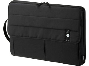 【レビュー投稿で100円OFFクーポン】サンワサプライ カジュアルPCインナーケース 13.3型ワイド ブラック スリーブ インナーバッグ PC パソコン 家電