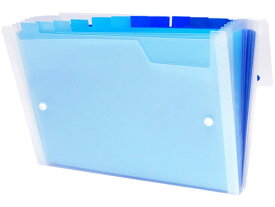ビュートン Gra-De ドキュメントファイル A4 13ポケット ブルー ケースファイル 書類ケース 書類キャリー ドキュメントキャリー ファイル