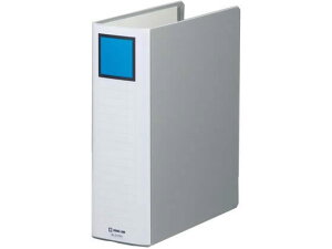 【レビュー投稿で100円OFFクーポン】キングジム スーパードッチ脱・着イージー A4タテ とじ厚80 グレー A4 両開きパイプファイル パイプ式ファイル