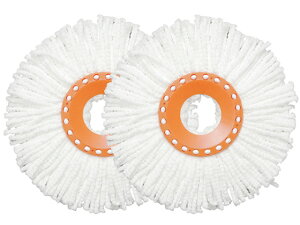 【レビュー投稿で100円OFFクーポン】アイリスオーヤマ 回転モップ専用スペアヘッド 2個入 KMO-K2P モップ 水きりワイパー 掃除道具 清掃 清掃