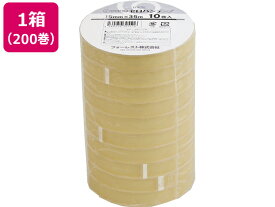 Goono セロハンテープ 15mm×35m 200巻 セロハンテープ、 透明テープ 接着テープ