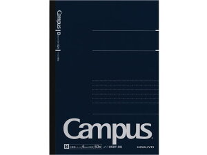 【レビュー投稿で100円OFFクーポン】コクヨ キャンパスノート(ドット入り罫線) A5 B罫 50枚 紺 B罫 罫線6mm幅 A5ノート