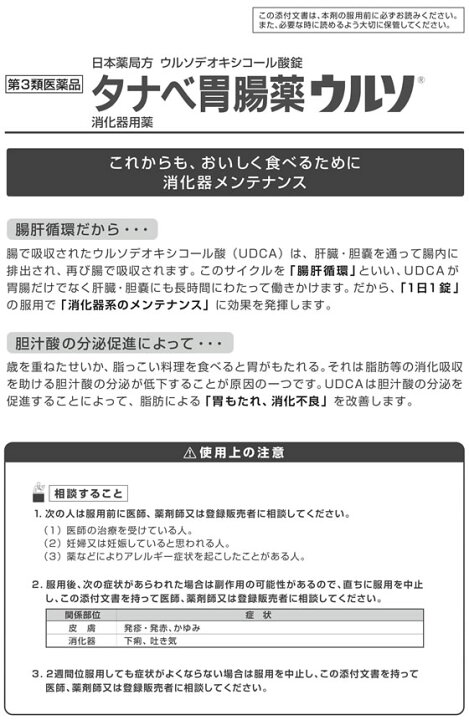 楽天市場】【第3類医薬品】薬)田辺三菱製薬/タナベ胃腸薬ウルソ 20錠 : ココデカウ 楽天市場】【第3類医薬品】薬)田辺三菱製薬/タナベ胃腸薬ウルソ 20錠 : ココデカウ