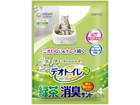 ユニ・チャーム デオトイレ 飛び散らない緑茶成分入り 消臭・抗菌サンド 紙タイプ 4L