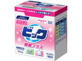 【マラソン限定★2,000円クーポン＆ポイント2倍】KAO ビック 除菌プラス 2.5kg 粉末タイプ 衣料用洗剤 洗剤 清掃