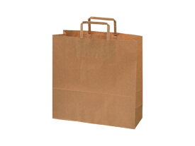 スーパーバッグ 紙手提袋 茶無地 平紐M 50枚 紙手提袋 平紐 ラッピング 包装用品