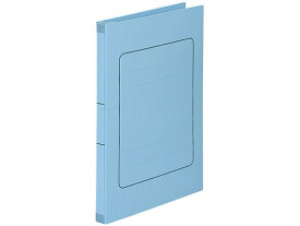 セキセイ のび~るファイル(とじ紐式) A4タテ ブルー 10冊 背幅可変式 A4 フラットファイル 紙製 レターファイル