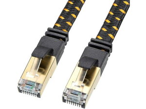 【レビュー投稿で100円OFFクーポン】【お取り寄せ】サンワサプライ カテゴリ8 メッシュフラットLANケーブル 0.5m LANケーブルカテゴリー8 LANケーブル ケーブル 電源タップ 配線パーツ 家電