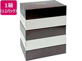 Forestway ティッシュペーパー ホワイト×ブラウン200組 5個×12パック 60箱 まとめ買い 業務用 大容量 ティッシュペーパー 紙製品