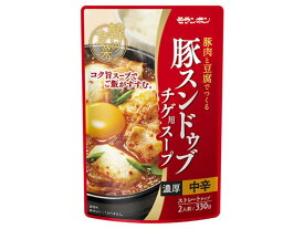 モランボン 韓の食菜 豚スンドゥブチゲ用スープ 330g 料理の素 加工食品