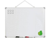 【レビュー投稿で100円OFFクーポン】送料無料 アスカ ホワイトボード Lサイズ 600×450mm VWB062 壁掛ホ…