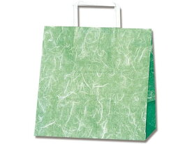【お取り寄せ】ヘイコー 紙袋 H25チャームバッグ E判 平手 雲竜 緑 50枚 紙手提袋 平紐 ラッピング 包装用品