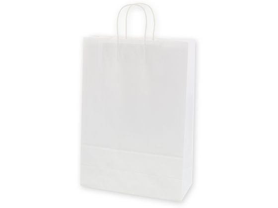 お取り寄せ 送料無料 高い素材 ヘイコー 紙袋 スタンダード 晒白無地 50枚×4束 公式 25チャームバッグ
