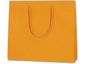 【お取り寄せ】ヘイコー 紙袋 プレーンチャームバッグ 3才 オレンジ 10枚 005360204 紙手提袋 丸紐 ラッピング 包装用品