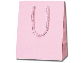 【お取り寄せ】ヘイコー 紙袋 プレーンチャームバッグ 20-12 ピンク 10枚 005360306 紙手提袋 丸紐 ラッピング 包装用品