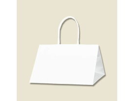 【お取り寄せ】ヘイコー 紙袋 Pスムースバッグ 27-27 白無地 25枚 003155350 紙手提袋 丸紐 ラッピング 包装用品