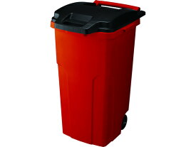 リス キャスター付きペール90L レッド DS9880702 大型タイプ フタ付 ゴミ箱 ゴミ袋 ゴミ箱 掃除 洗剤 清掃