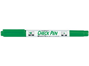 【レビュー投稿で100円OFFクーポン】ゼブラ チェックペン 緑 MW-151-CK-G 緑ペン 暗記用ペン 水性ペン 水性マーカー